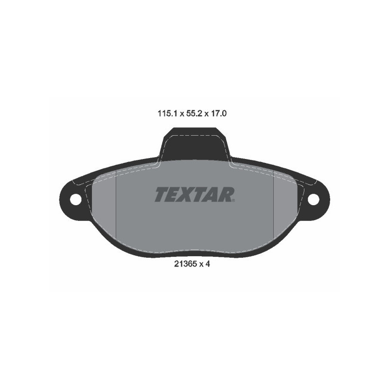 TEXTAR 2136502 Brzdové destičky přední pro Fiat Cinquecento
