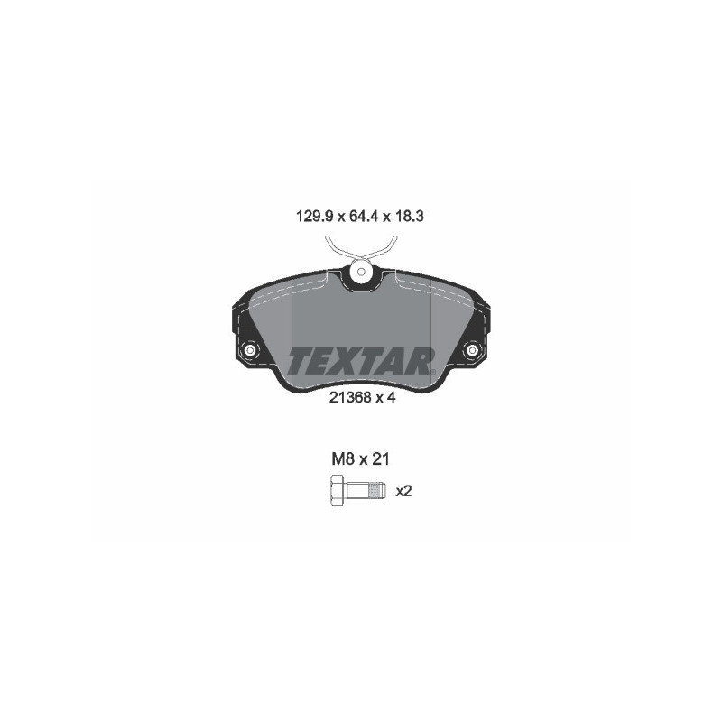 TEXTAR 2136801 Plaquettes de frein avant pour Omega Senator Carlton