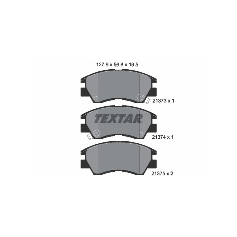 TEXTAR 2137301 Bremsbeläge Vorne für Mitsubishi Shogun PAJERO
