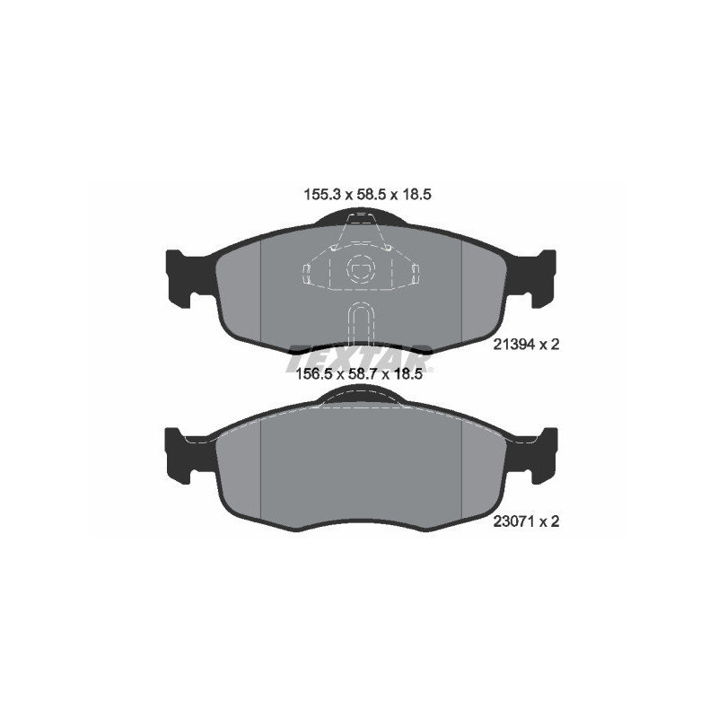 TEXTAR 2139408 Brake Pads Set Front for
