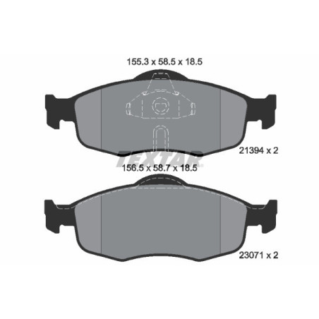 TEXTAR 2139408 Pastiglie freno anteriore per Mondeo Scorpio Contour Cougar