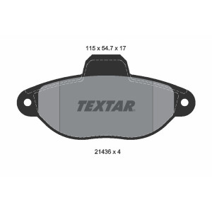 TEXTAR 2143602 Klocki hamulcowe Przód dla