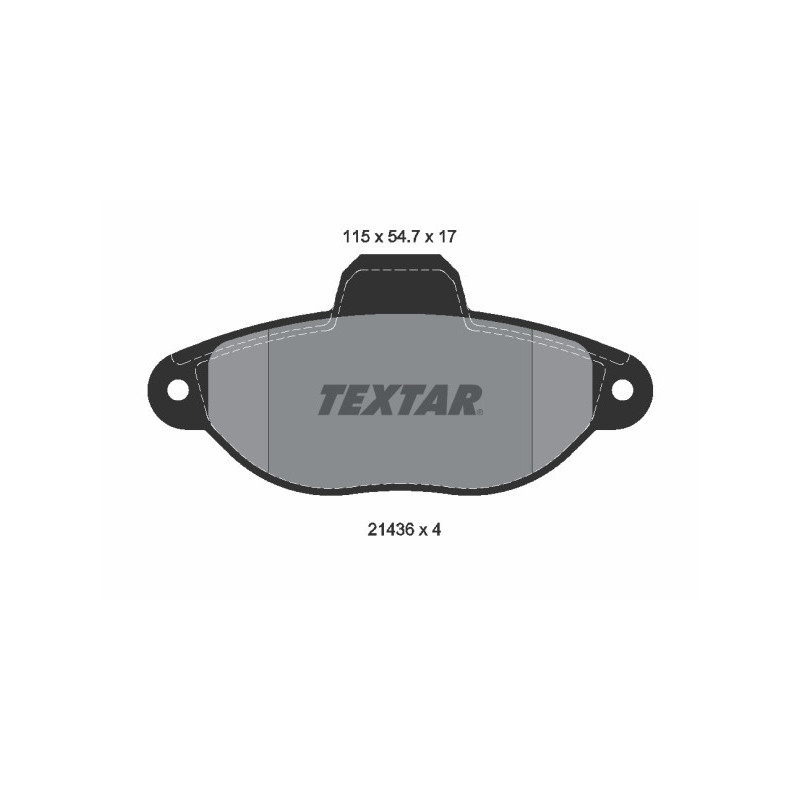 TEXTAR 2143602 Pastillas de freno delantero para Punto Cinquecento Panda Y Y10 Palio