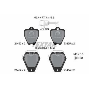 TEXTAR 2145201 Plaquettes de frein avant pour Audi A8 A6 100