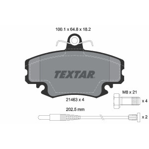 TEXTAR 2146304 Plaquettes de frein avant pour 19 Clio Megane Logan Sandero Thalia Twingo