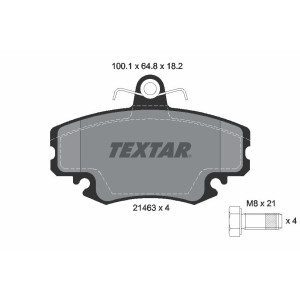 TEXTAR 2146306 Pastiglie freno anteriore per 19 Clio Megane Sandero Logan 11 18 21 Rapid