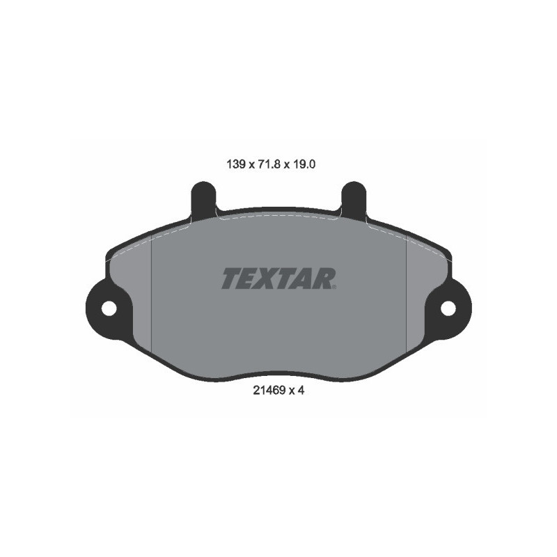 TEXTAR 2146901 Plaquettes de frein avant pour Ford Transit