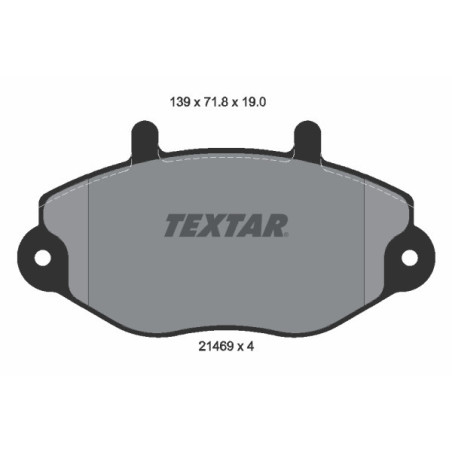 TEXTAR 2146901 Plaquettes de frein avant pour Ford Transit