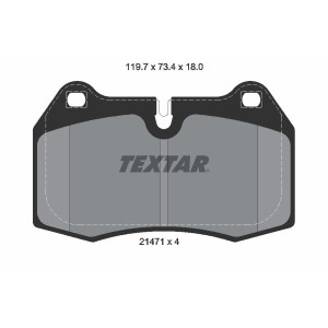 TEXTAR 2147102 Klocki hamulcowe Przód dla