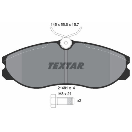 TEXTAR 2148101 Plaquettes de frein Avant pour