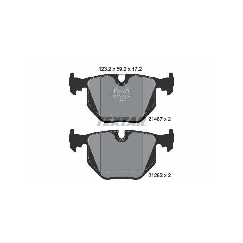 TEXTAR 2148701 Plaquettes de frein arrière pour 7 X5 Range Rover Z4 3 5 Roadster Z8