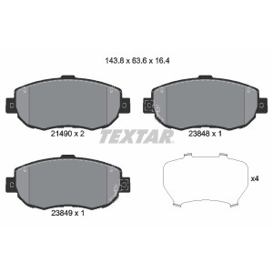 TEXTAR 2149001 Klocki hamulcowe przód dla GS IS SC Supra Altezza LS