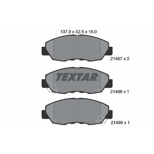 TEXTAR 2149701 Pastillas de freno delantero para Accord Civic CR-V
