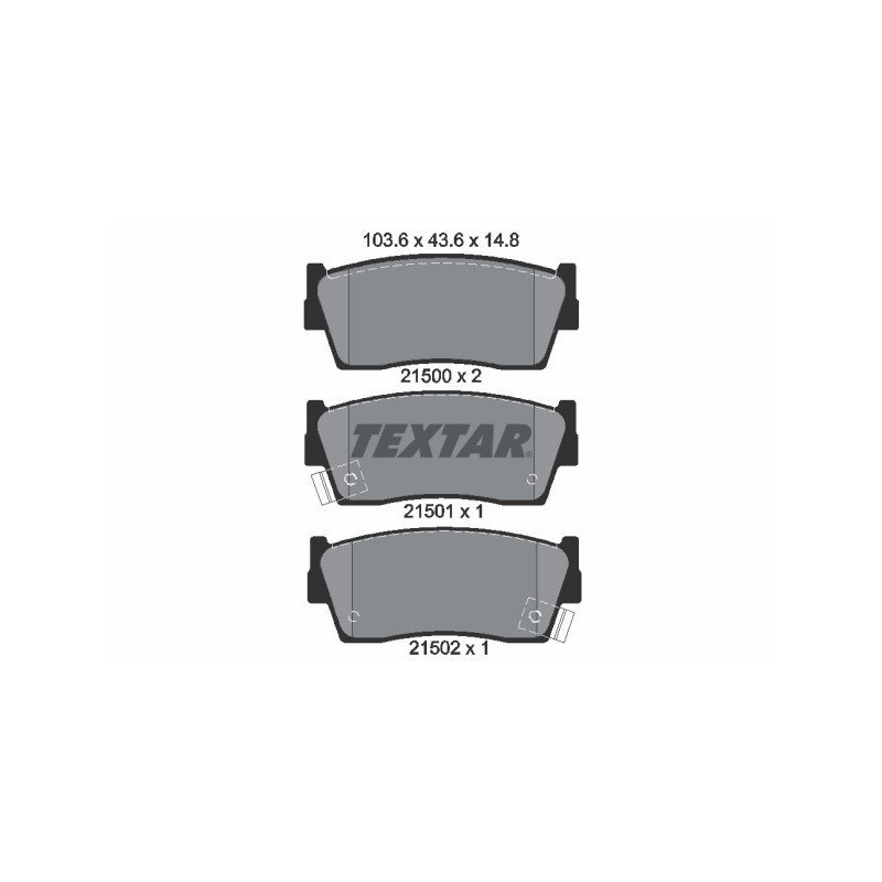 TEXTAR 2150001 Pastillas de freno delantero para Suzuki Vitara X-90