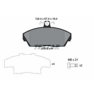 TEXTAR 2151504 Pastiglie freno anteriore per Land Rover Freelander