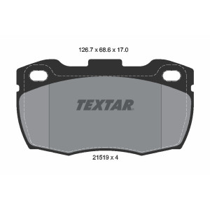 TEXTAR 2151902 Brzdové platničky predný pre Land Rover Defender