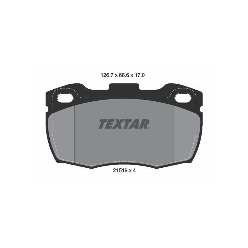 TEXTAR 2151902 Brzdové platničky predný pre Land Rover Defender