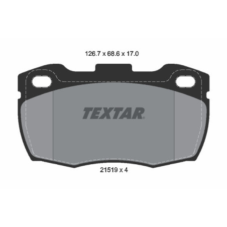 TEXTAR 2151902 Brzdové destičky Přední pro