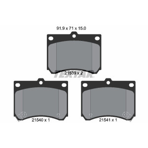 TEXTAR 2153901 Pastillas de freno delantero para FAMILIA MX-3 323