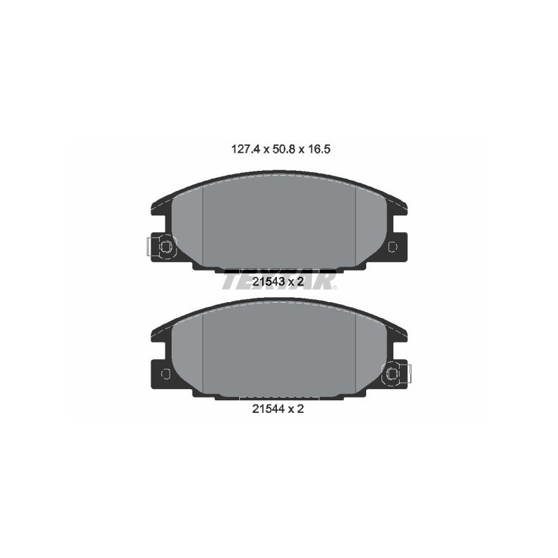 TEXTAR 2154302 Brzdové platničky predný pre Campo Frontera Trooper Brava TFR/TFS D-Max