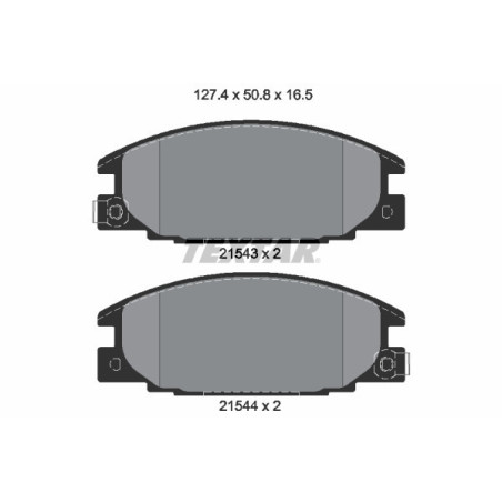 TEXTAR 2154302 Brzdové platničky predný pre Campo Frontera Trooper Brava TFR/TFS D-Max