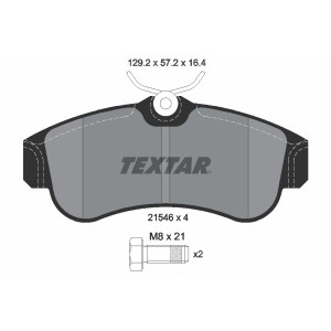 TEXTAR 2154601 Klocki hamulcowe Przód dla