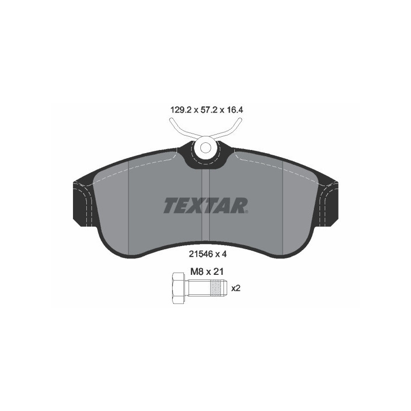TEXTAR 2154601 Bremsbeläge Vorne für Nissan Primera Almera