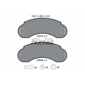 TEXTAR 2157302 Brake Pads Set Front for 100 Istana