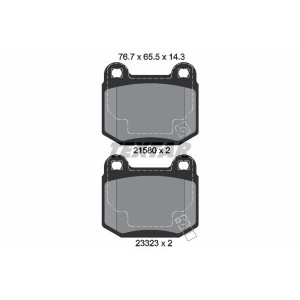 TEXTAR 2158001 Bremsbeläge Hinten für