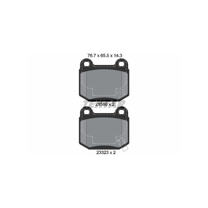TEXTAR 2158001 Klocki hamulcowe tył dla Lancer Impreza 350 Forester Quattroporte WRX Brz