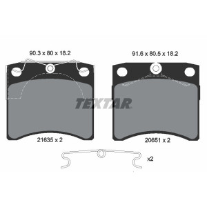 TEXTAR 2163501 Brake Pads Set Front for