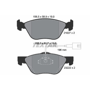 TEXTAR 2163702 Plaquettes de frein Avant pour