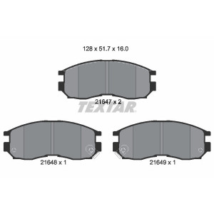 TEXTAR 2164701 Brzdové destičky přední pro Galant Eclipse Persona Lancer Santamo FTO