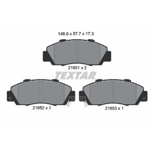 TEXTAR 2165101 Brake Pads Set Front for