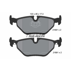 TEXTAR 2169103 Pastiglie freno posteriore per 5 B10