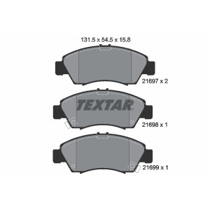 TEXTAR 2169701 Klocki hamulcowe Przód dla