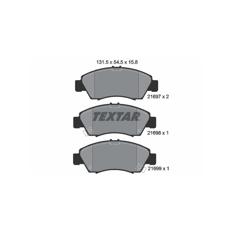 TEXTAR 2169701 Plaquettes de frein avant pour Civic Jazz City CRX Brio Logo