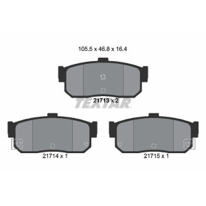 TEXTAR 2171301 Brake Pads Set Rear for Almera Maxima Primera Sunny 100 i30 Sentra