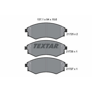 TEXTAR 2172502 Plaquettes de frein avant pour Rexton Largo Musso