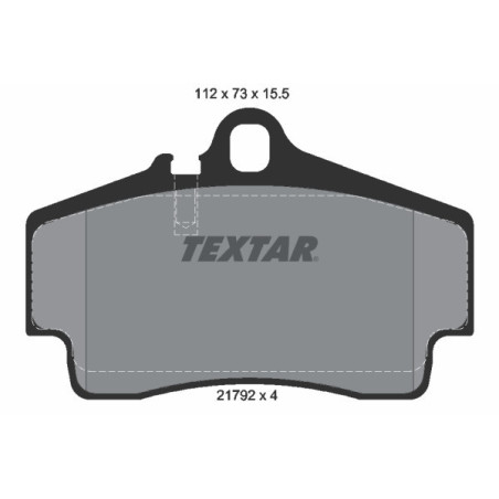 TEXTAR 2179203 Klocki hamulcowe tył dla 911 Boxster Cayman Boxter