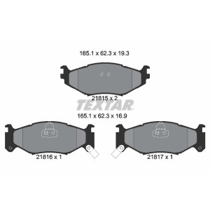TEXTAR 2181501 Plaquettes de frein avant pour Chrysler Voyager Saratoga