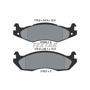 TEXTAR 2182001 Brzdové platničky predný pre Cherokee Comanche Wrangler H1