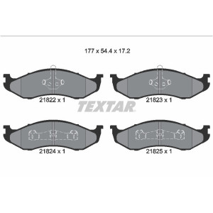TEXTAR 2182202 Pastillas de freno delantero para Wrangler Cherokee Carnival Comanche