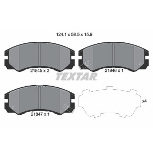 TEXTAR 2184501 Brake Pads Set Front for