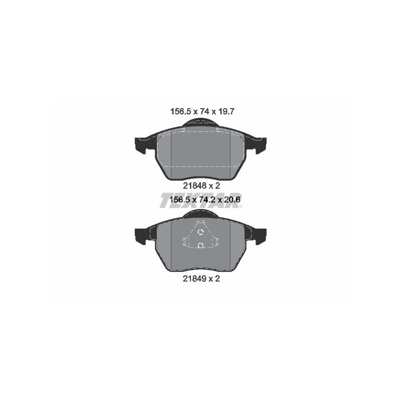 TEXTAR 2184802 Plaquettes de frein Avant pour