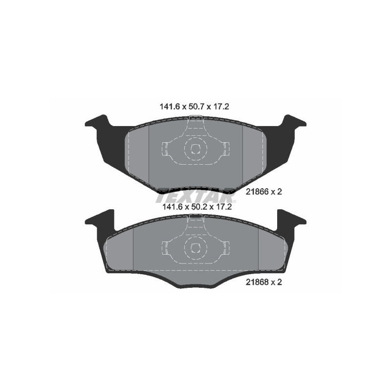 TEXTAR 2186602 Plaquettes de frein Avant pour