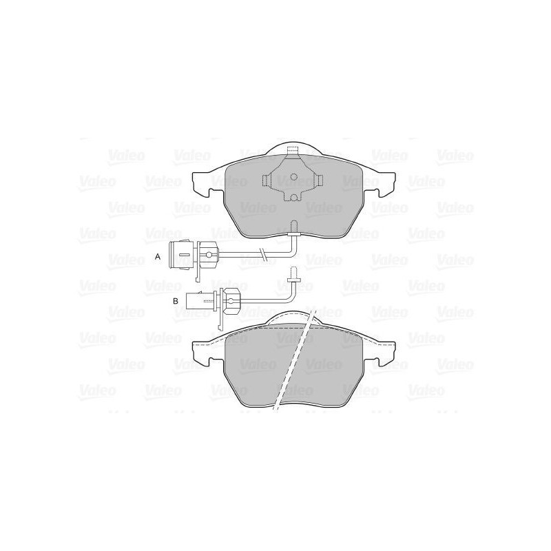 Brzdové platničky Predné pre Audi Seat Skoda Volkswagen VALEO 598483