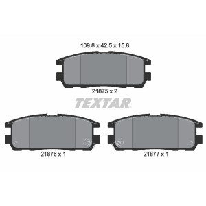TEXTAR 2187501 Pastiglie freno posteriore per Frontera Trooper Monterey Hover H5 Passport