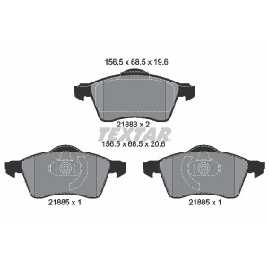TEXTAR 2188302 Pastillas de freno delantero para Transporter California Kombi