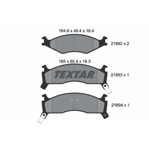 TEXTAR 2189202 Brake Pads Set Front for